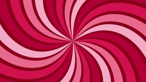 curve pink and red radial lines spin around the center of a 4k background.