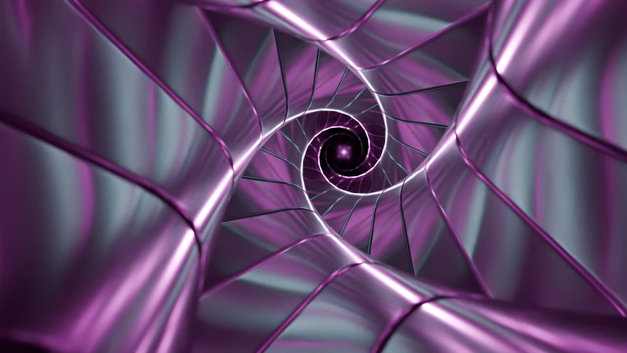 abstract 3d túnel en espiral púrpura