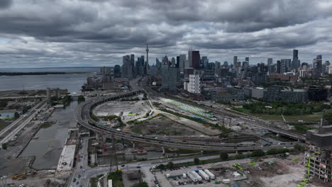 toronto shoreline development modern aerial