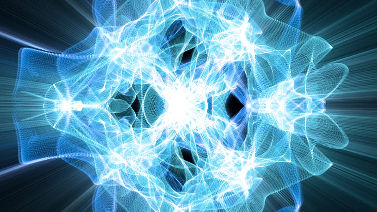 фрактальные световые формы пульсация и блеск (петля) 16