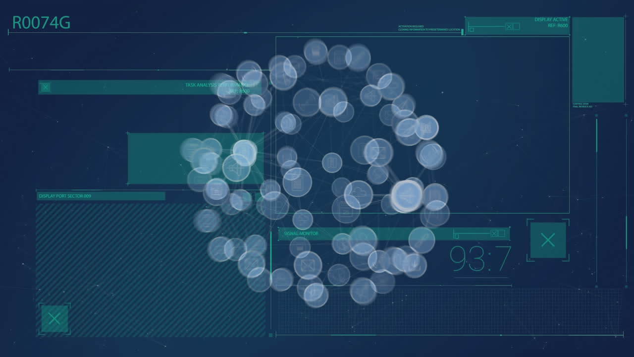 연결 네트워크의 애니메이션