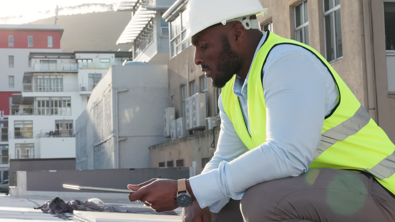 Professional male foreman or contractor inspecting