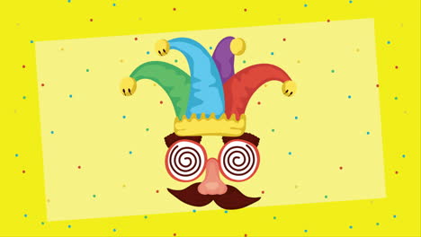 funny jester costume illustration