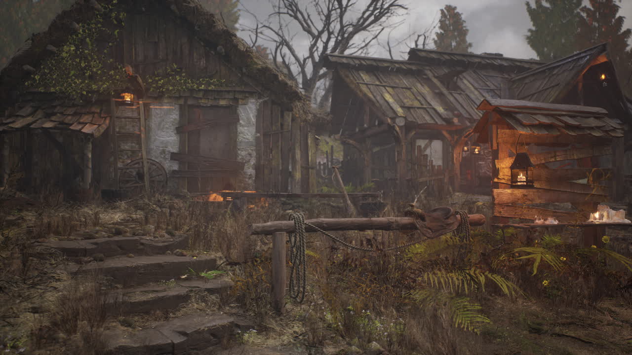 vieja casa de madera rural abandonada en una aldea rusa en verano