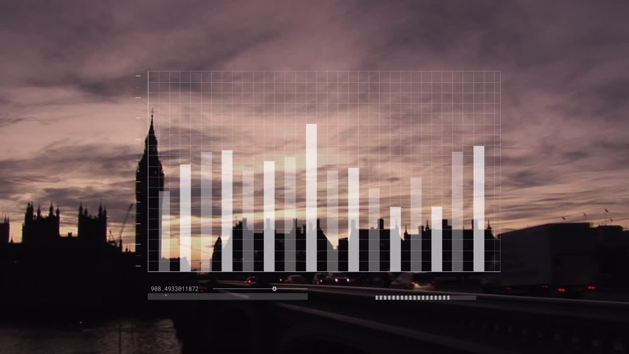 Animation of lights over winter at red office