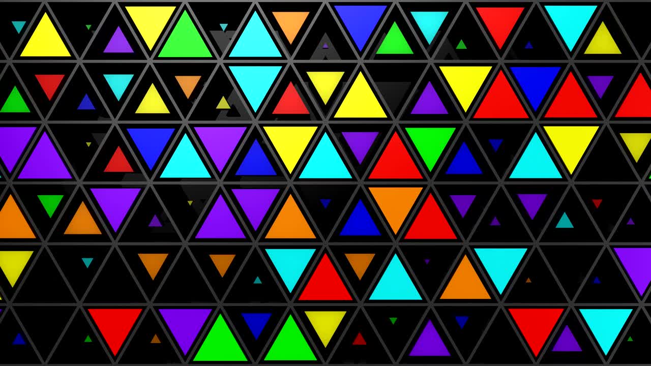 el fondo de los triángulos