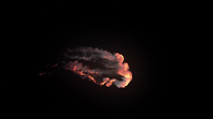 Realistic Fire Stream 02