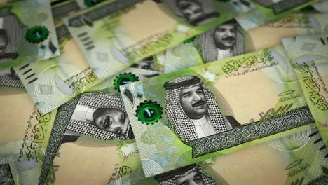 bahrain dinar growing pile of money seamless loop