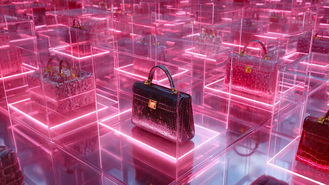 Luxury Handbag Collection Display