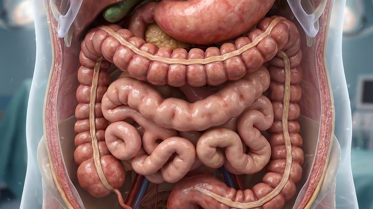 3D Medical Animation of Human Digestive System Anatomy