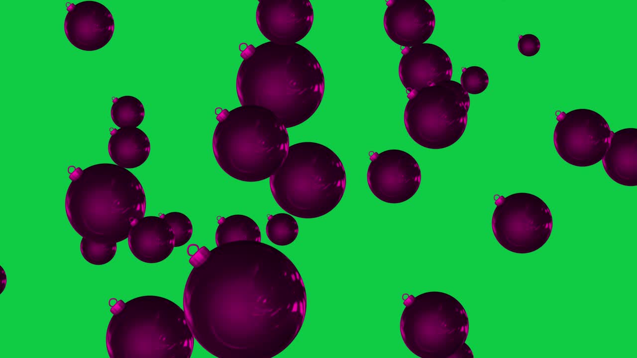 Christmas Decoration - Abstract Christmas Tree Ornament Loopable Background - The Ornament to dance - Christmas Ornament - Moving Balls