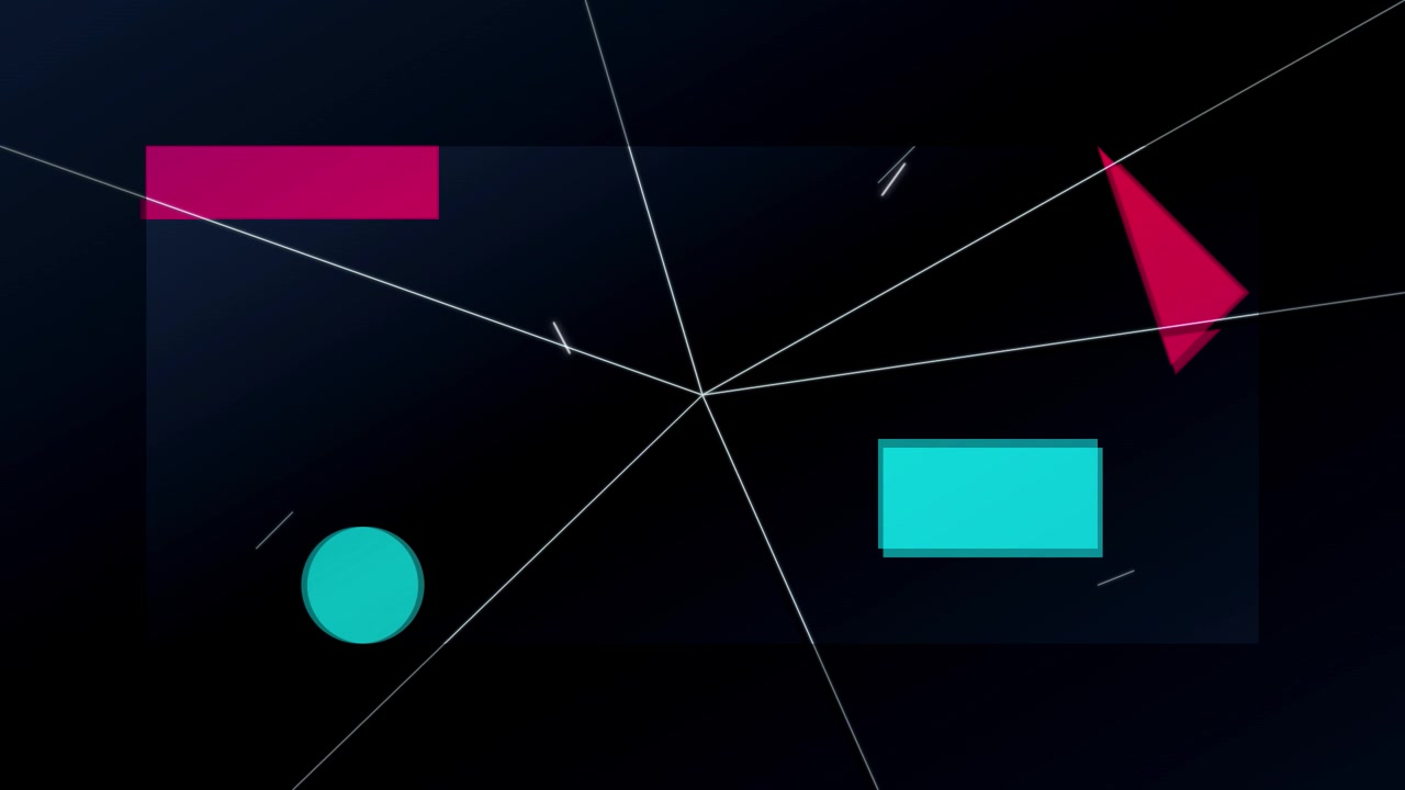 Abstract Motion Graphics with Geometric Shapes and Lines