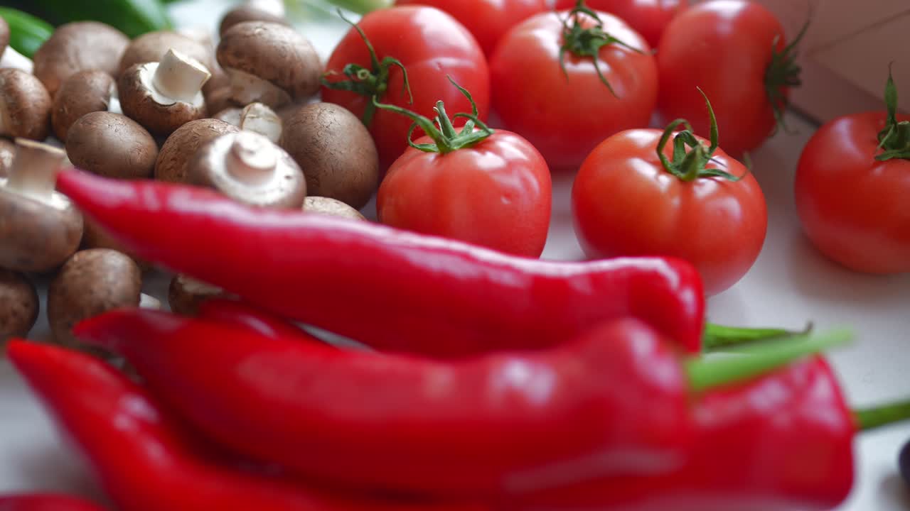 다양한 신선한 채소