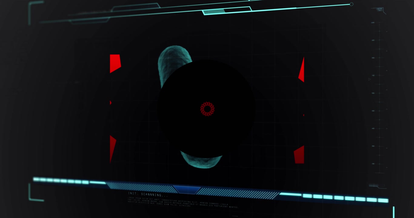 Animation of data processing over bacteria