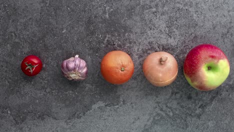 exchanging sugar lumps into fresh vegetables