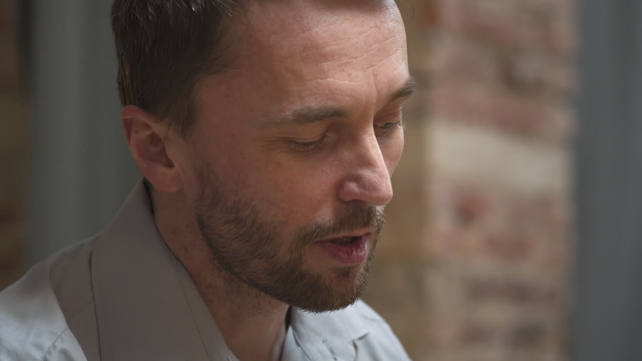 Depressed Man at Support Group Meeting
