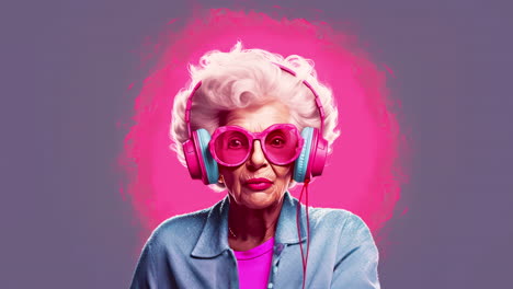 generado por una abuela de edad avanzada