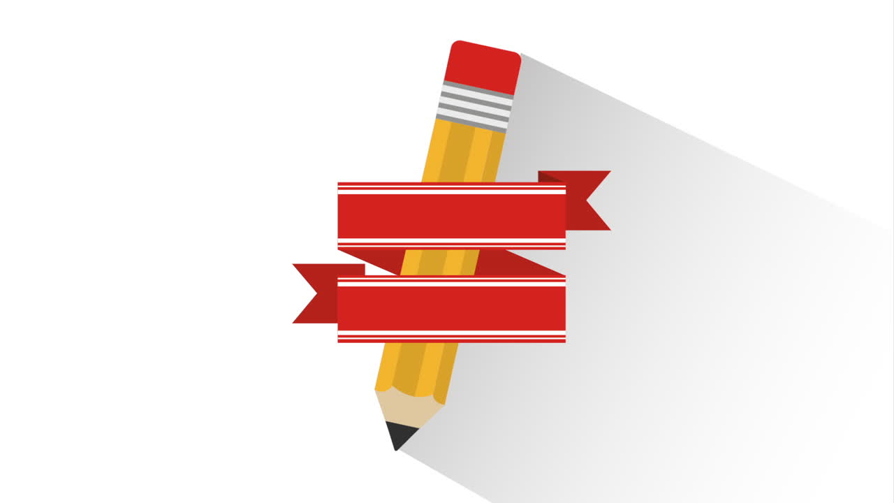 Pencil with Red Ribbon