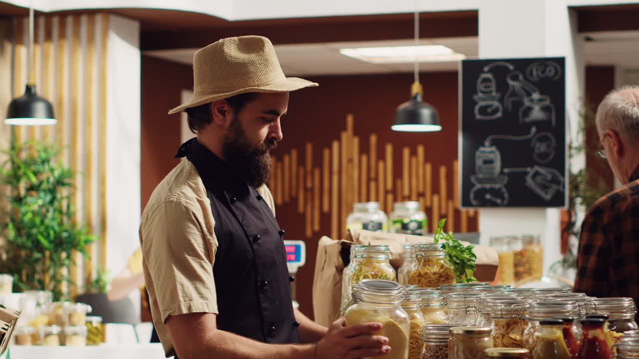 dueño de una tienda de barrio local, retrato