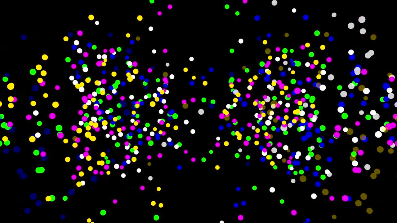 Multicolored particles confetti