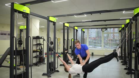 woman in physical therapy session