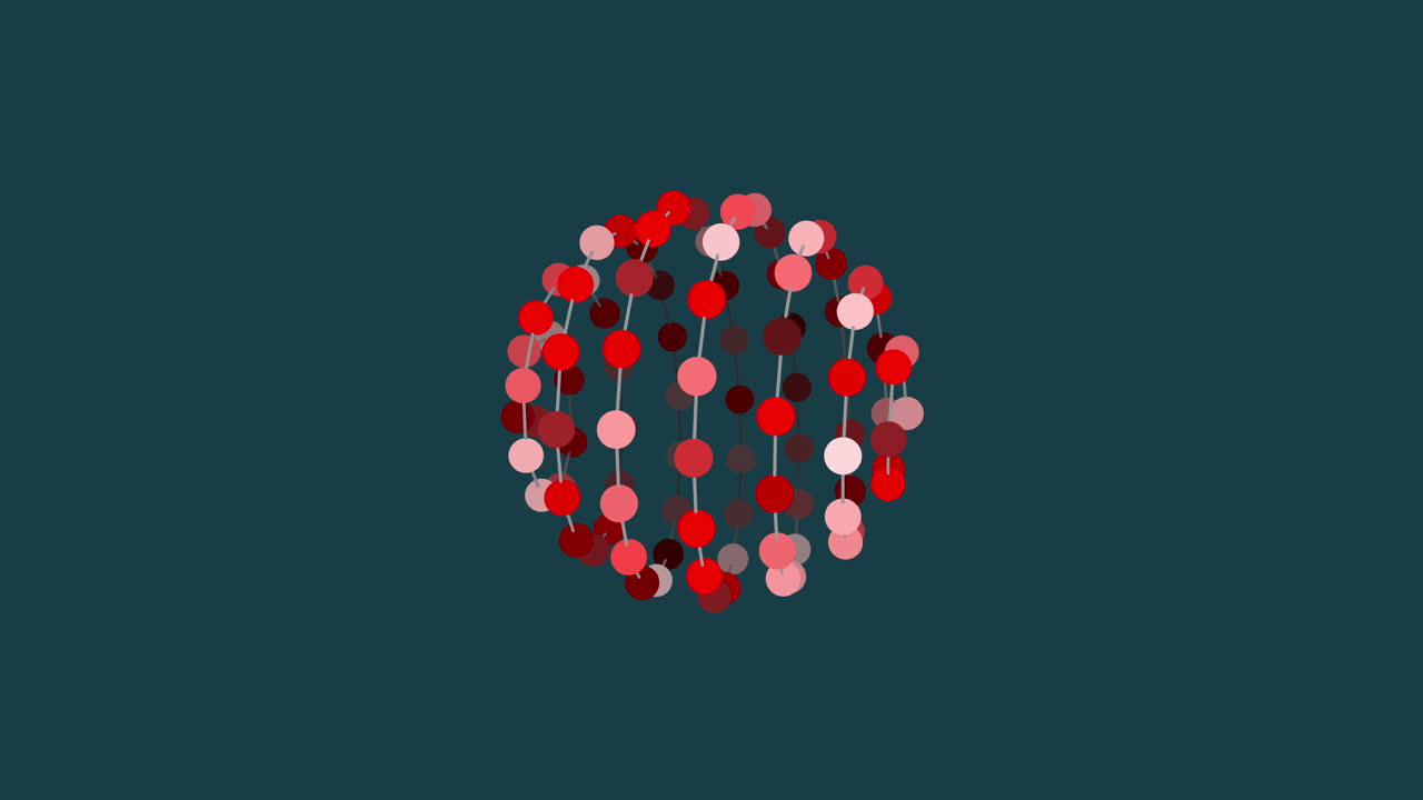 esfera roja radiante en medio de un oscuro telón de fondo cósmico