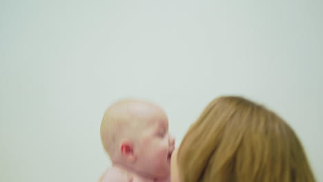 pediatric doctor exams little baby. baby in doctor office for medical checkup