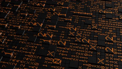 Abstract digital art with binary code