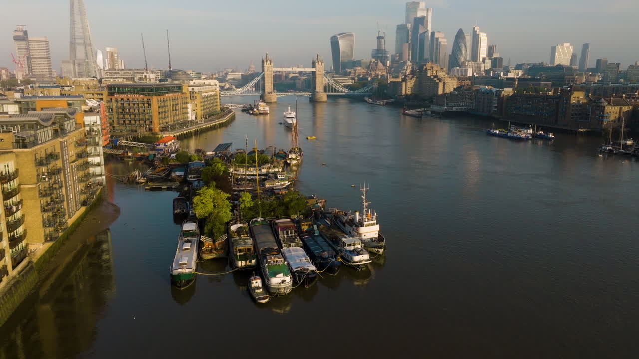 Epic Aerial Views Of Londons Iconic Skyline At Daybreak