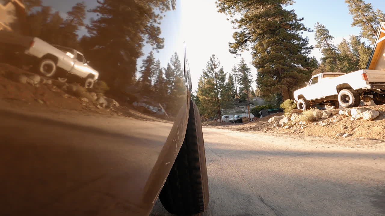 숲속의 매혹적인 드라이브