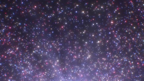 wunderschöne rosa lila glitzer staub funkelpartikel glänzen aufsteigend - 4k nahtlose vj schleife bewegung hintergrund-animation
