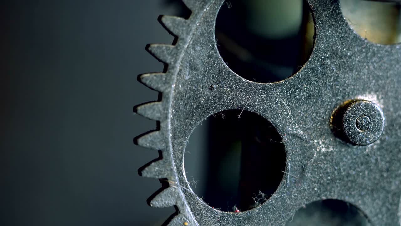 engranajes de reloj mecánicos retro oxidados