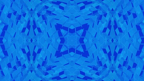 liquid wavy pattern like kaleidoscope with blue waves. 3d stylish abstract looped bg, wavy symmetrical structure of brilliant liquid glass. 4k trendy colorful fluid animation.