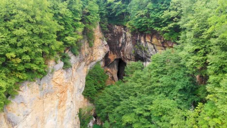 4K-Drone-Video-of-Burnett-Branch-at-Emerald-Village-near-Little-Switzerland,-NC-on-Summer-Day-10