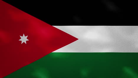 jordania denso tejido de la bandera ondula, bucle de fondo