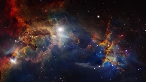 the beauty of the nebula that forms in the great universe