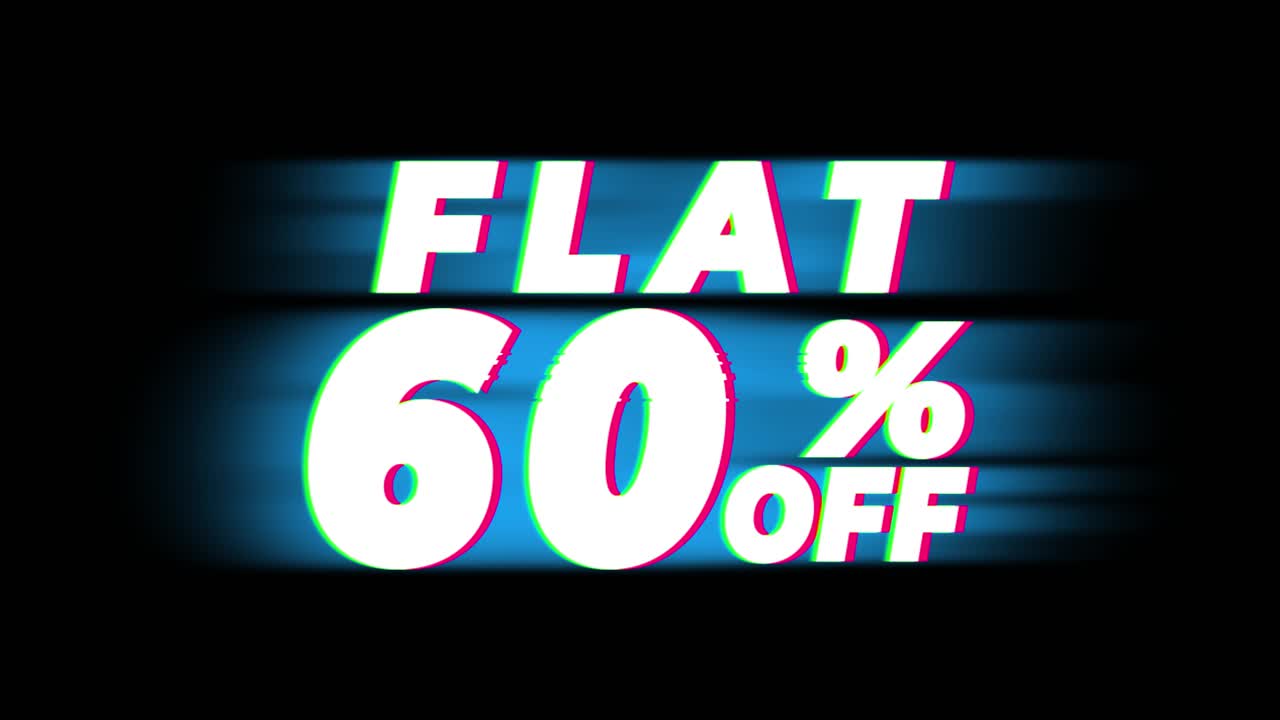 Flat 60% Off Sale Promotion