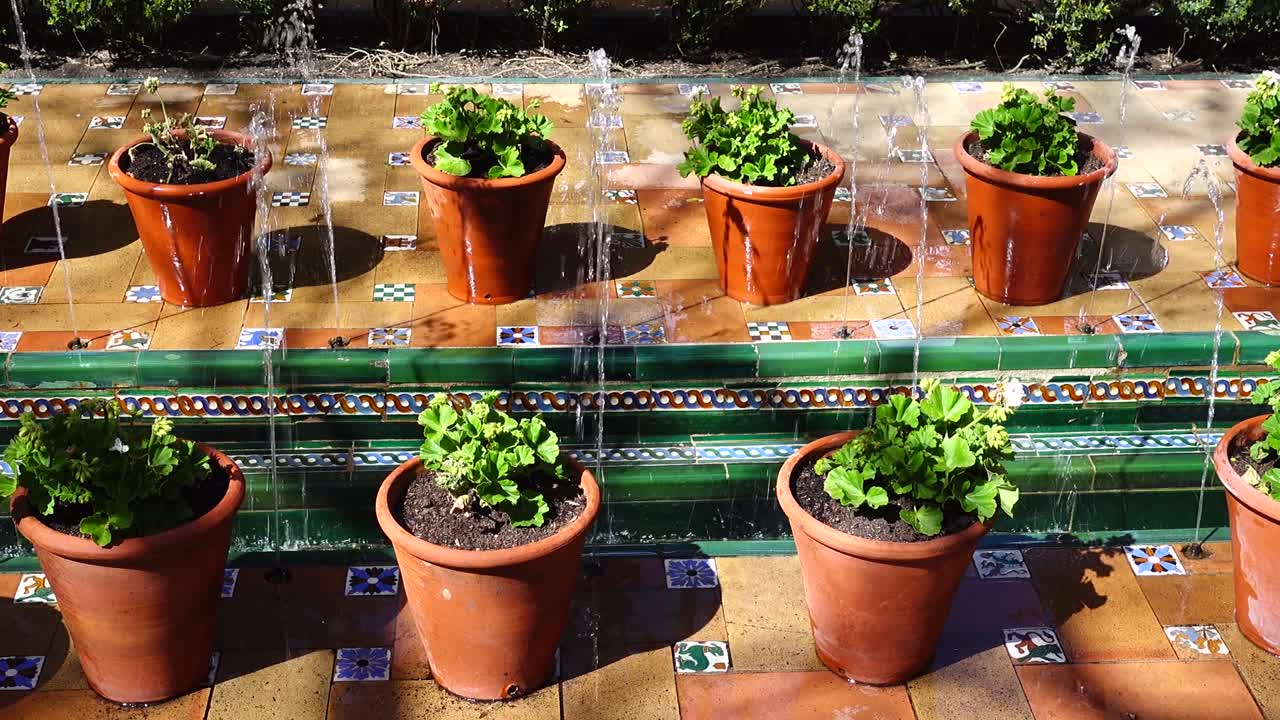 La fontana nel cortile della casa-museo di Sorolla. La casa è stata costruita tra il 1909 e il 1910
