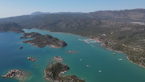 resort island aerial view