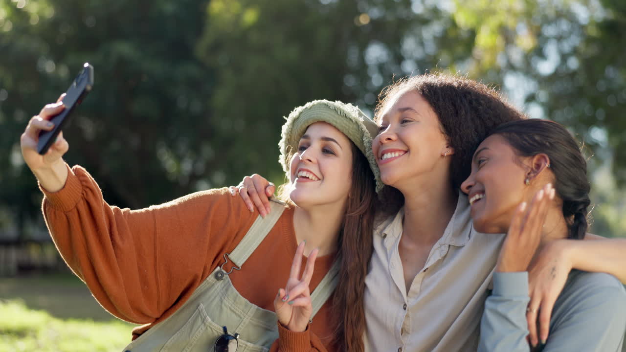 친구들, 캠핑, 셀카