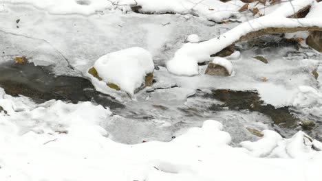 río congelado