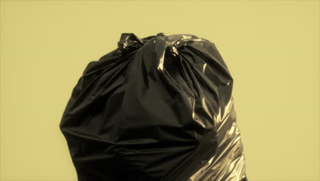 close up of a plastic bag for trash waste