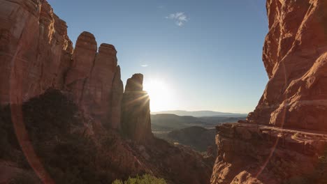 sunrise over sedona red rock canyon