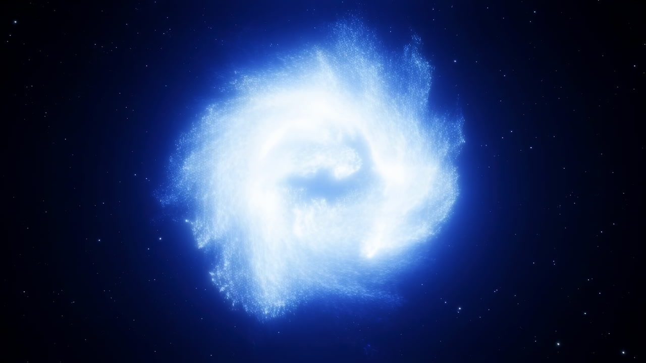 Blue Cosmic Vortex Swirling Into Bright Core Mysterious Space Portal Aesthetic For Scifi Titles, Game Intros,