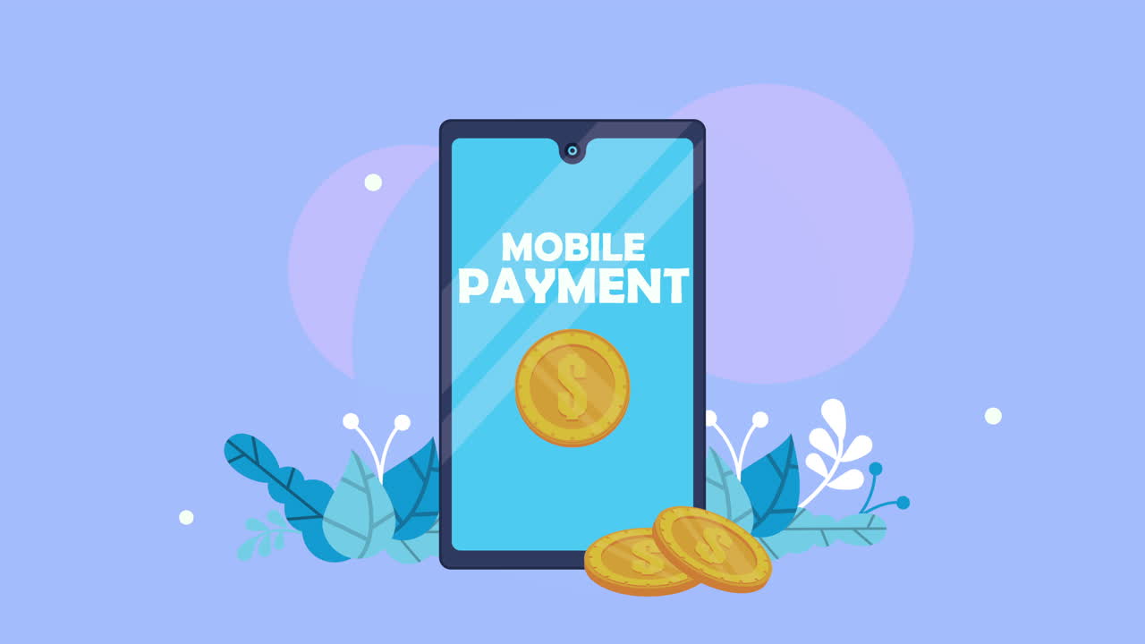 mobile payment with smartphone and coins