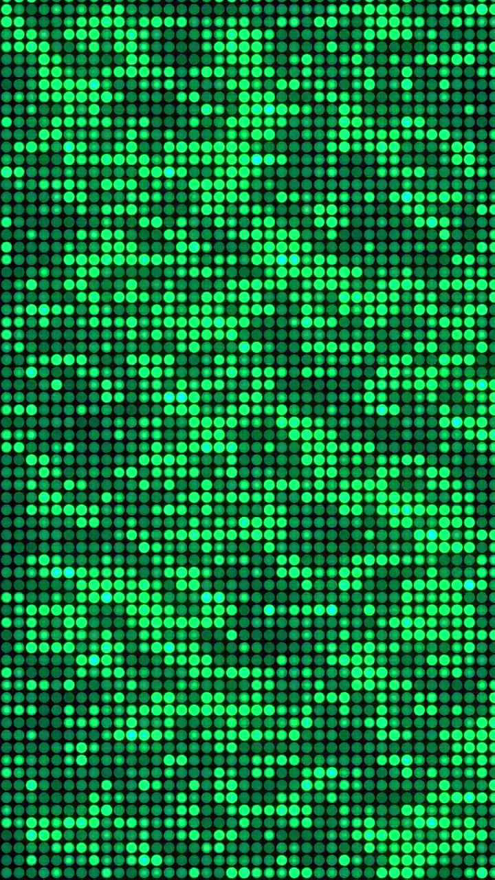 Abstract Green Digital Dot Matrix Background