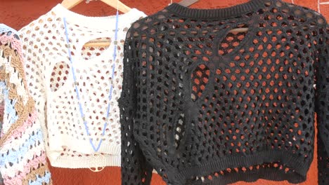 stylish crochet and mesh sweaters