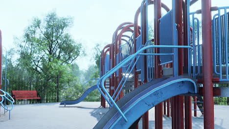 empty playground in the park