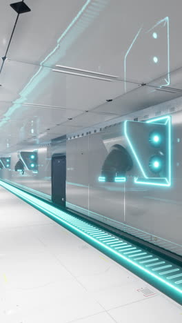 futuristic sci-fi corridor