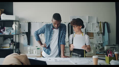 fashion designers in meeting